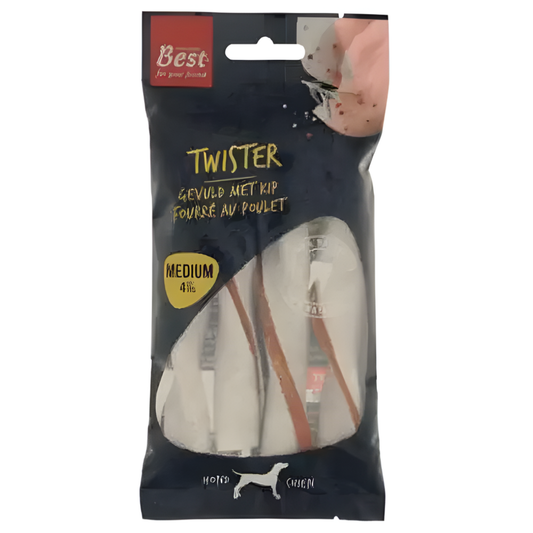 Snack Dog Pets Twisters Mediano 4 Sticks Puppy 80 g