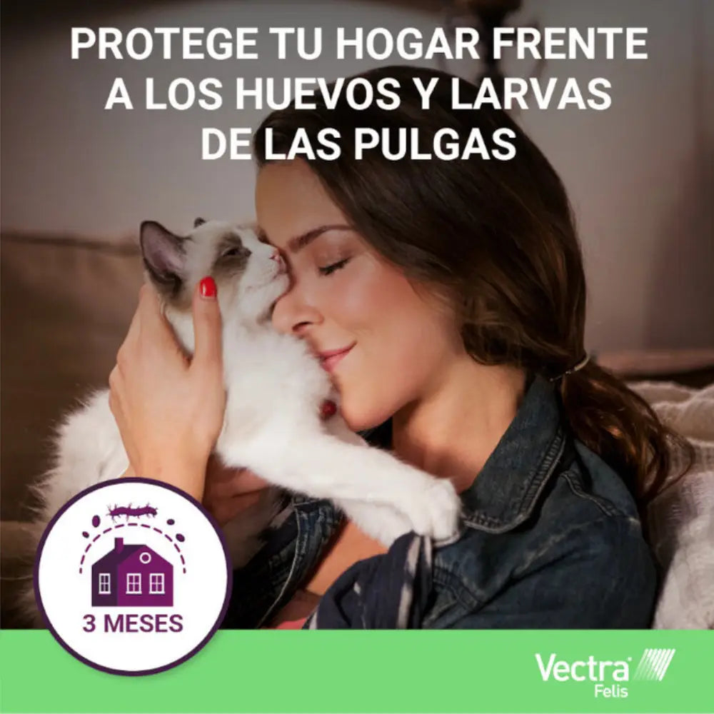 Vectra Gato 0,6-10 kg 3 Pipetas Antiparasitarias para Gatos CEVA