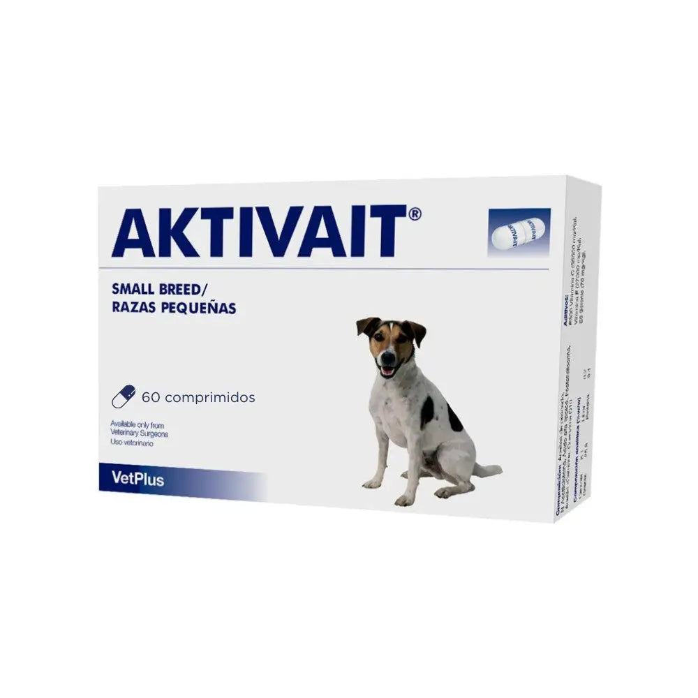 VetPlus Aktivait 60 Comprimidos Complemento Función Cognitiva para Perros VETPLUS