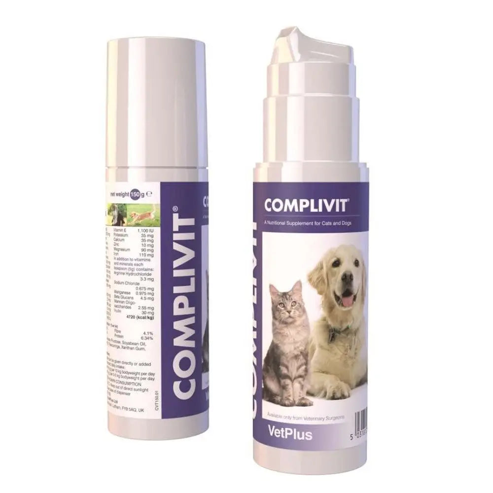 VetPlus Complivit 150 g Complemento Multivitamínico para Perros y Gatos VETPLUS