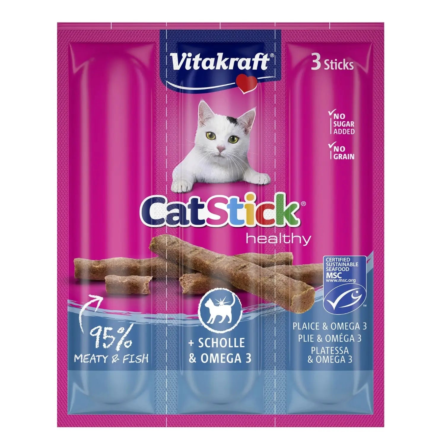 Vitakraft Cat Stick Mini Pescado Omega 3 - Mejor Precio - Mascotas Ávila