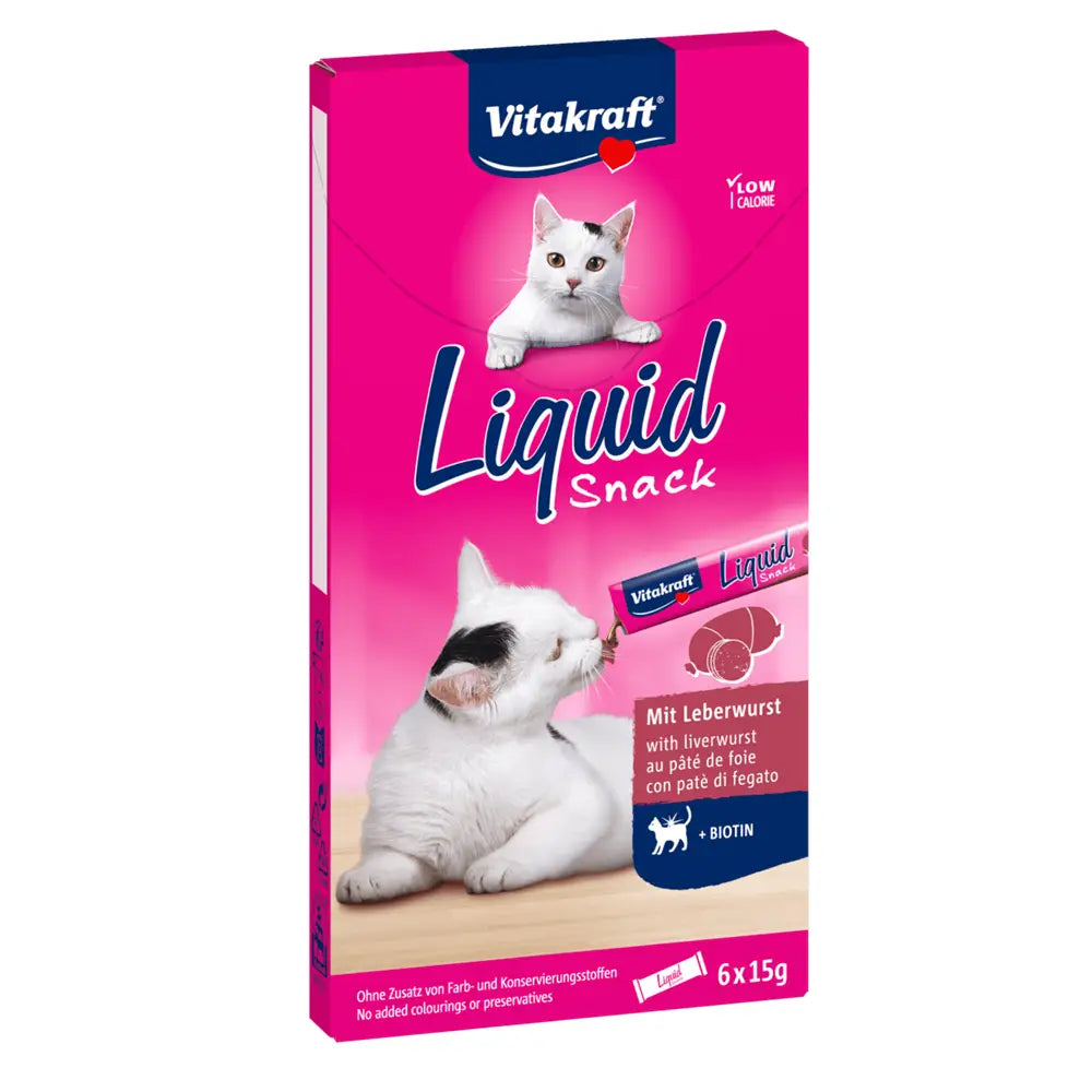 VITAKRAFT CAT LIQUID SNACKS PATE CON BIOTINA 90GR - Mejor Precio - Mascotas Ávila