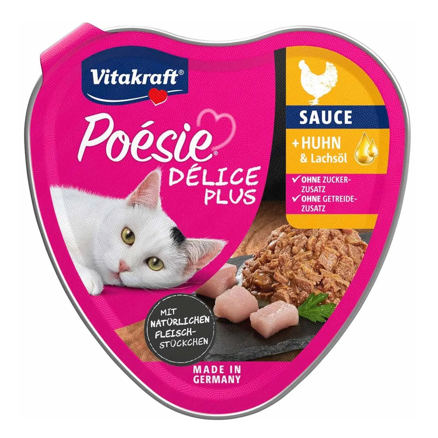 Vitakraft Poesie Delice Plus con aceite de salmón 85gr - Mejor Precio - Mascotas Ávila