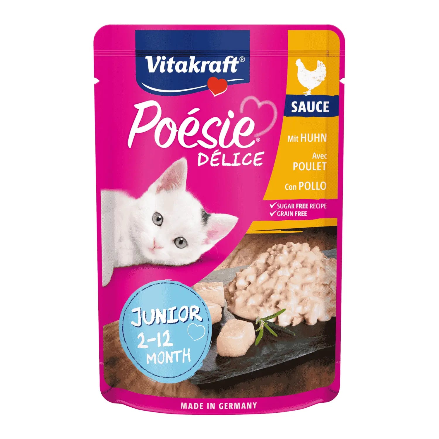 Vitakraft Poesie Délice Sauce Junior 85gr al mejor precio online