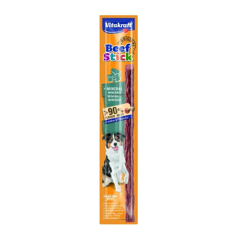 VITAKRAFT SNACK BEEF STICK MINERALES 12GR - Mejor Precio - Mascotas Ávila