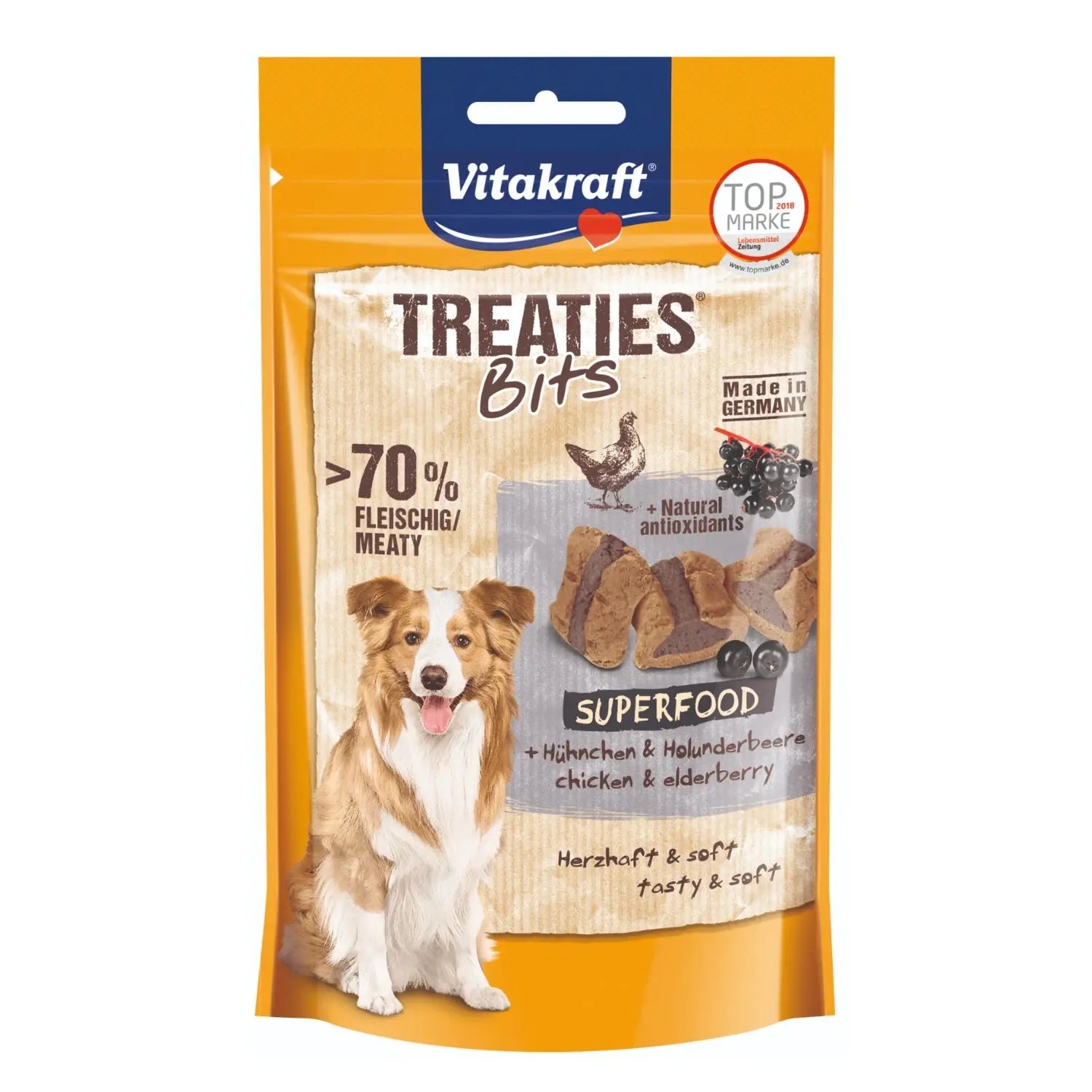 Vitakraft Snack Treaties + Superfood bayas de sauco 100gr - Mejor Precio - Mascotas Ávila