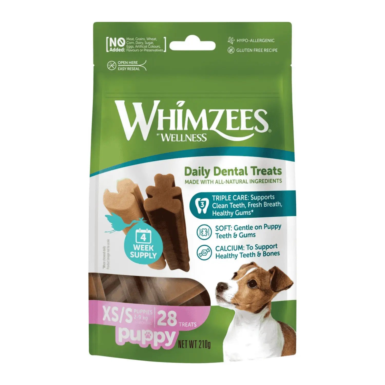 Whimzees Snacks Dentales para Cachorros Raza Pequeña  - 28 unidades al mejor precio online