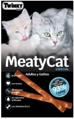 SNACK TWINKY MEATYCAT PAVO 9GR