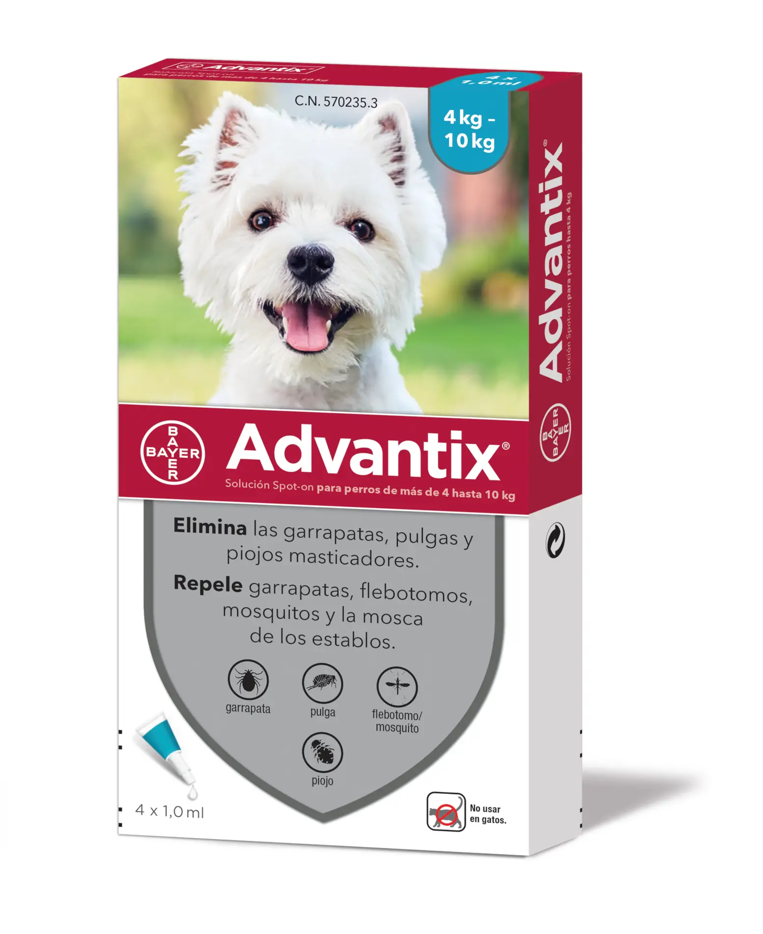 PIPETAS ANTIPARASITARIAS PARA PERROS ADVANTIX