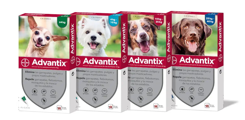 PIPETAS ANTIPARASITARIAS PARA PERROS ADVANTIX