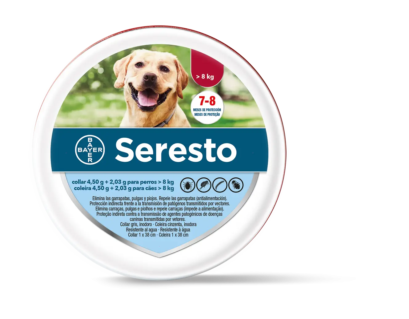 COLLAR ANTIPARASITARIO SERESTO PERRO