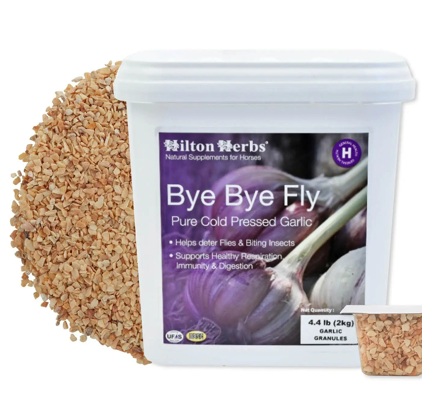 AJO PURO DESHIDRATADO Bye Bye Fly Garlic Granules Hilton Herbs 5 Kg