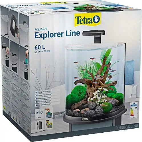 ACUARIO TETRA AQUAART EXPLORER LINE 60L NEGRO