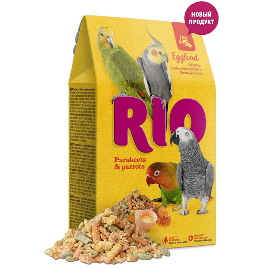 Alimento de Huevo Pequeñas Cotorras y Loros 250gr Rio