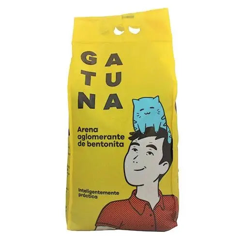 ARENA GATO AGLOMERANTE BENTONITA GATUNA BOLSA 6,35KG.