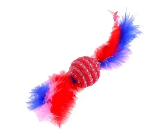 PELOTA CON PLUMAS 4,5X13CM