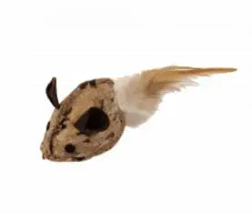 RATON CORCHO CON PLUMAS 13X5CM