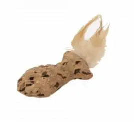 PEZ CORCHO CON PLUMAS 17X5CM