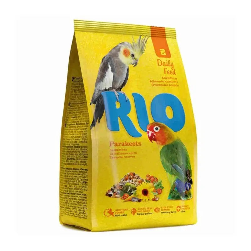 Alimento Diario Agapornis/Pequeñas Cotorras 500gr Rio