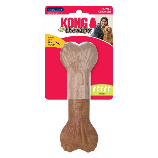 KONG juguete perro chewstix hueso t-l 18x10x5cm