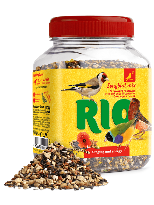 Snack Mix Pájaro Cantor Natural Para Aves 240gr Rio