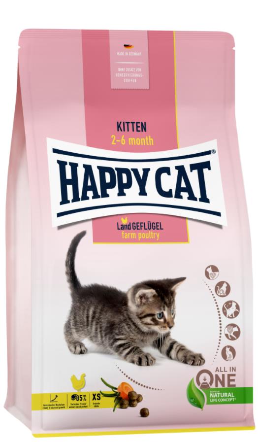 Happy Cat Kitten LandGeflügel 4 kg (Ave de corral)