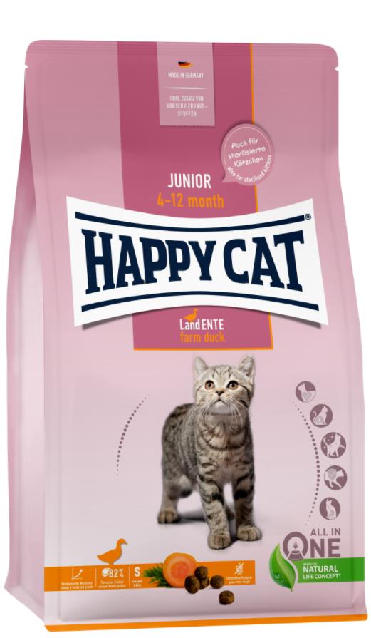 Happy Cat Junior LandEnte Grain Free 4 kg (Pato)