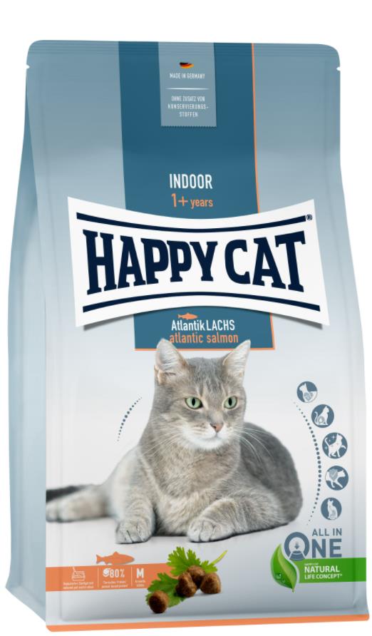 Happy Cat Indoor AtlantikLachs 4 kg (Salmón)