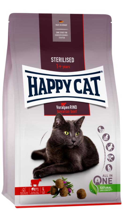Happy Cat Sterilised VoralpenRind 4 kg (Ternera)