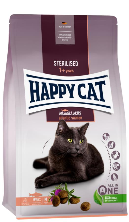 Happy Cat Sterilised AtlantikLachs 300 g (Salmón)