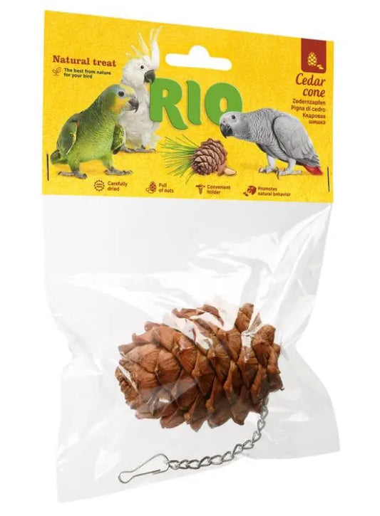 Snack Piña de Cedro Natural para Pájaros 1udad Rio