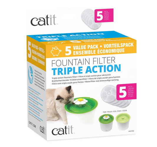 CATIT Cartucho Triple Accion  Beb. Flor 5pc