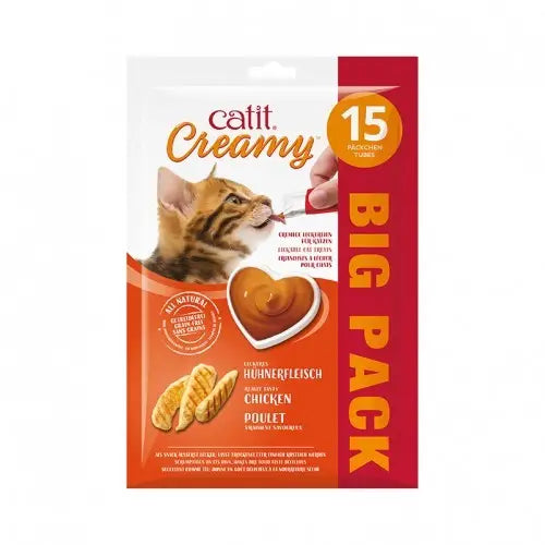 Catit Creamy Snack Pollo Pack 15x10g