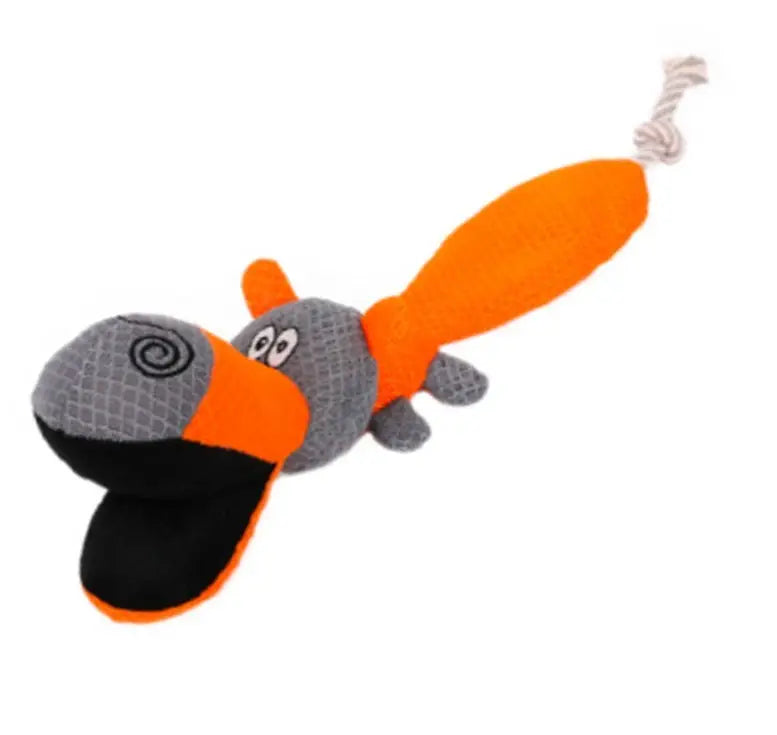 JUGUETE PERRO HAPPY DOG HIPPO NARANJA 51CM Freedog