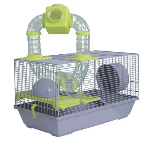 JAULA HAMSTER RUSO 167 GRIS (50x28x32cm)