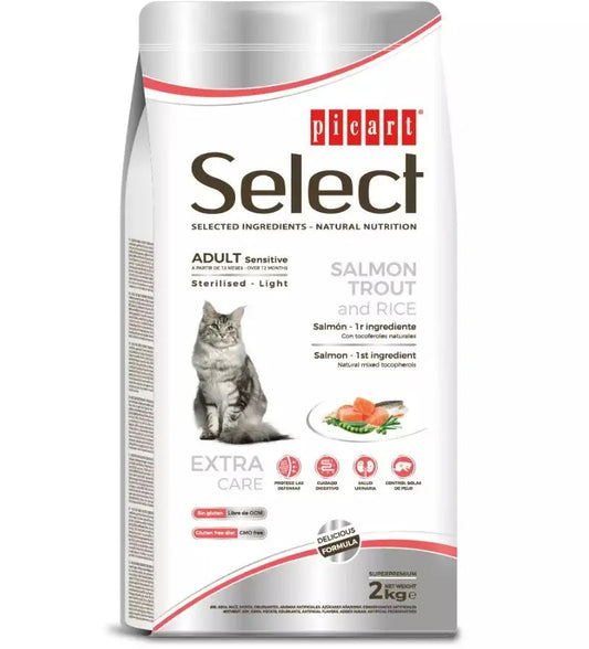 PICART SELECT CAT SENSITIVE STERILIZED LIGHT 2KG