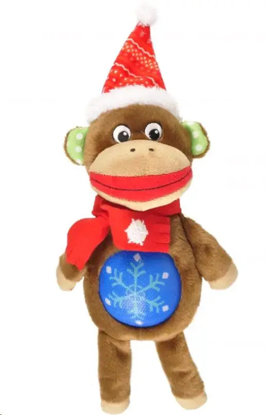 FLAMINGO NAVIDAD JUGUETE PERRO MONO TPR BELLY 34CM