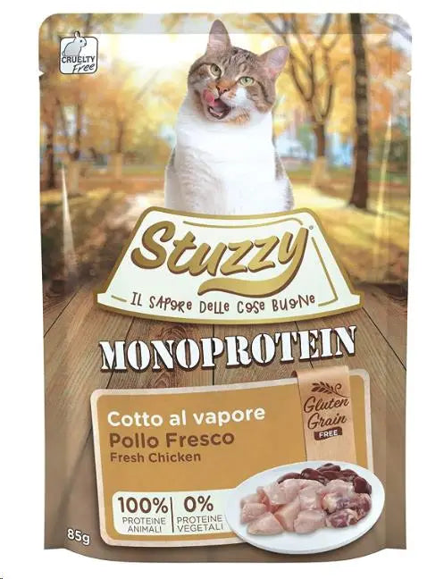 STUZZY MONOPROTEIN GATO SOBRE GRAIN FREE 85GR POLLO