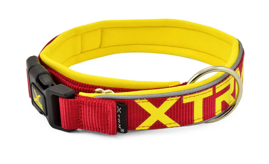 COLLAR X-TRM NEON FLASH ROJO 25mm x 45-55cm