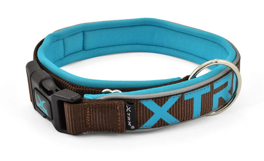 COLLAR X-TRM NEON FLASH MARRON 25mm x 45-55cm