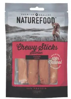 Snack Dog NATUREFOOD Palitos Masticables Salmón 100g