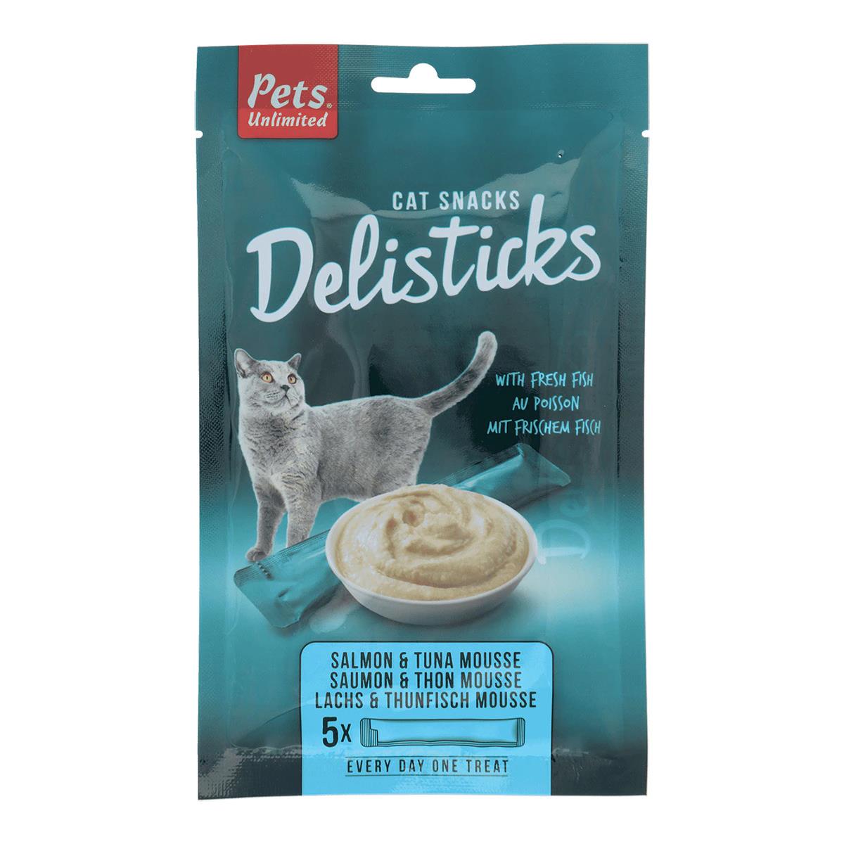 Snack Cat Pets Delisticks Salmon & Tuna 5x15gr