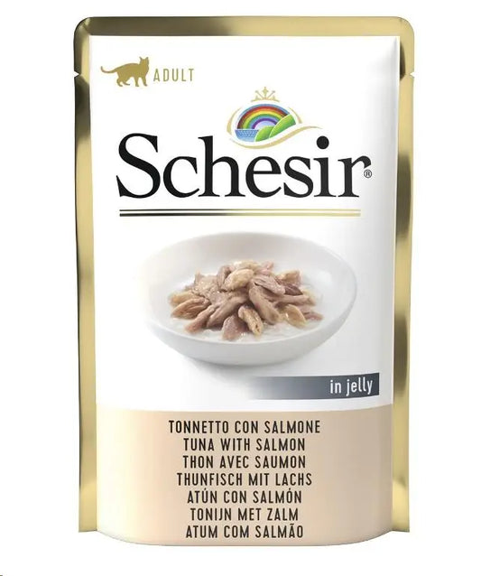 SCHESIR SOBRES GATO 85gr ATUN & SALMON