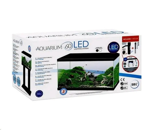 ACUARIO AQUARIUM 60 LED filtro interior 60X30X33,5CM 58L.