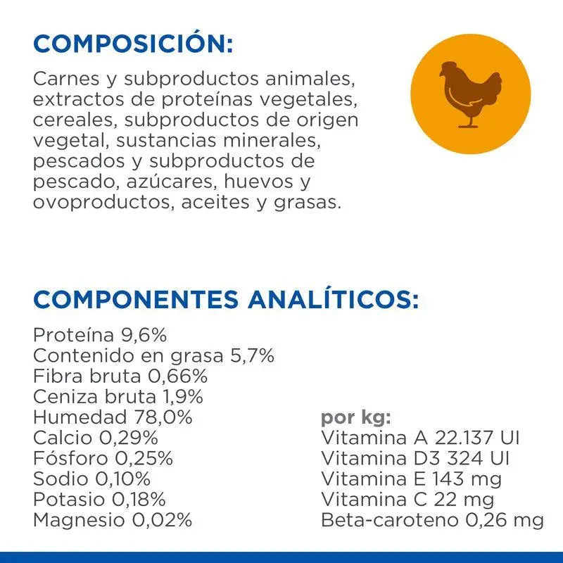 HILL'S SP FELINE KITTEN CON POLLO 85GR sobre