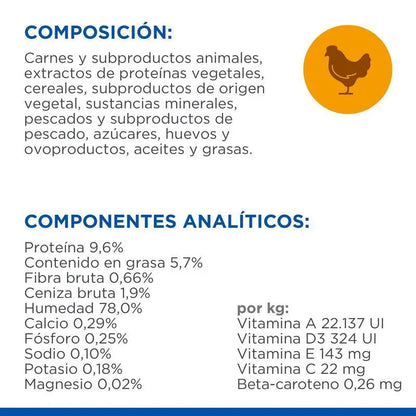 HILL'S SP FELINE KITTEN CON POLLO 85GR sobre