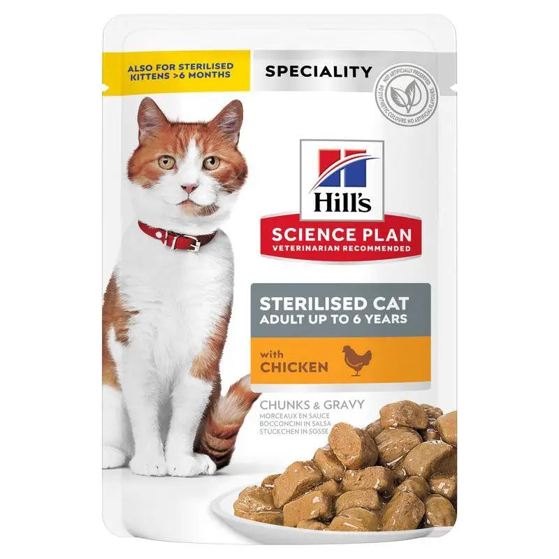 HILL'S SP FELINE STERILIZED POLLO 85GR sobre