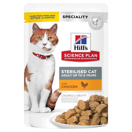 HILL'S SP FELINE STERILIZED POLLO 85GR sobre