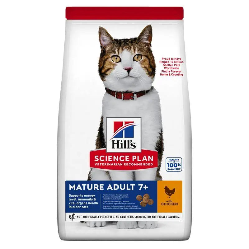 HILL'S SP FELINE MATURE ADULT +7 POLLO 1.5K