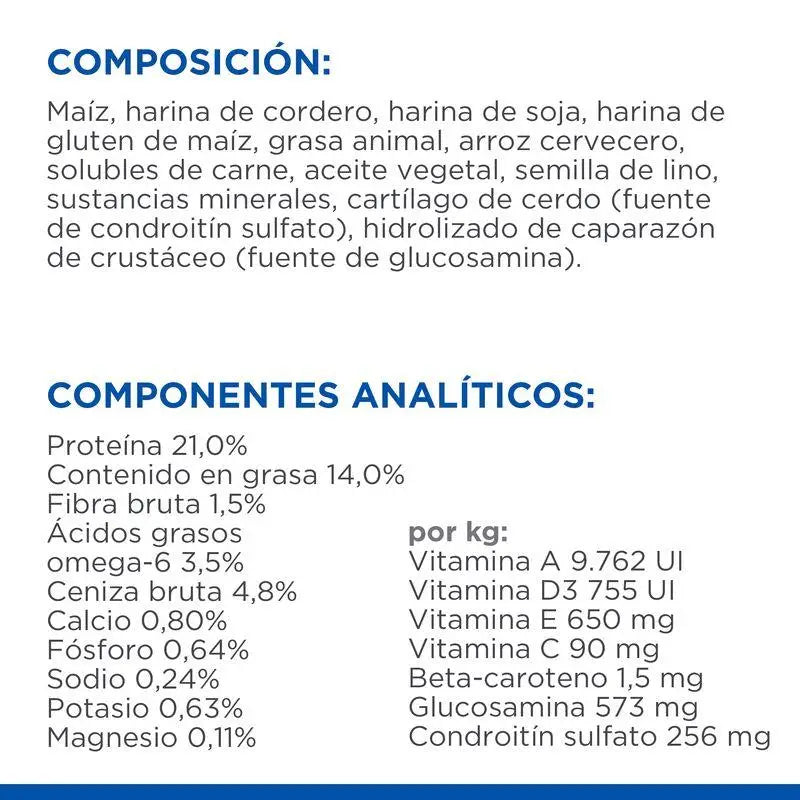 Hill's SP Canine Adult Large Breed Cordero & Arroz 14kg